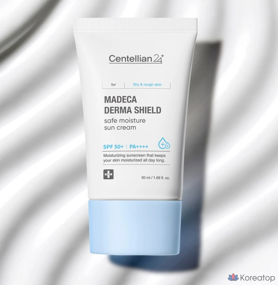 Солнцезащитный крем Centellian24 Madeca Derma Shield Safe Moisture Sunscreen SPF50+ PA++++, 50 мл, 1 флакон.