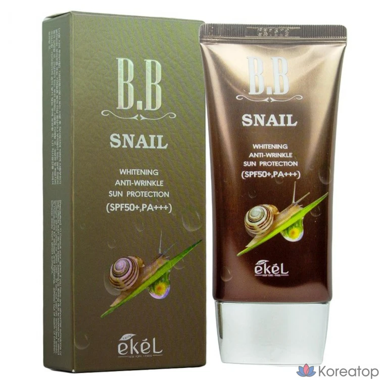 BB-крем Ekel Snail SPF50+ PA+++, 1 шт., 50 мл