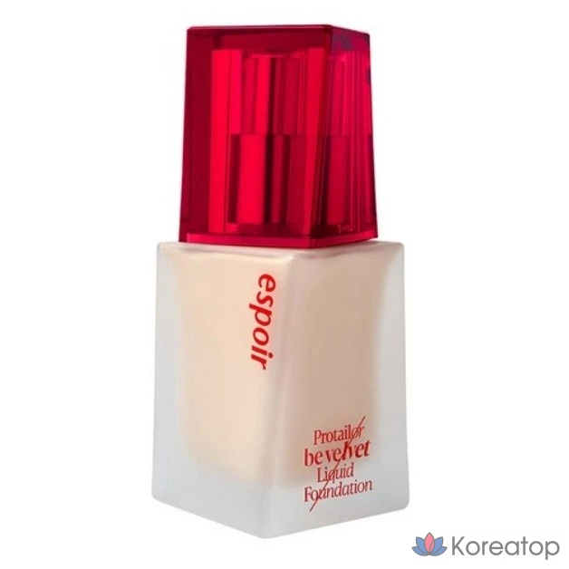 Тональный крем Espoir Pro Tailor Foundation Be Velvet SPF22 PA++ 30 г, 1 шт., № 22, цвет «лепестки».