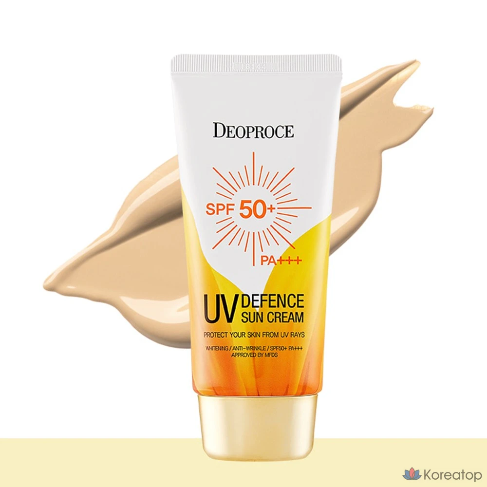 Солнцезащитный крем Deoproce UV Defense SPF 50+ PA+++ 70 г, 1 шт.