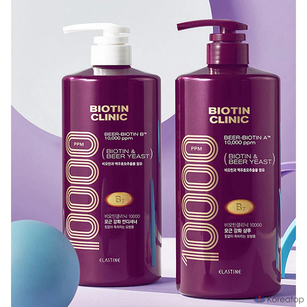 Шампунь Elastine Biotin Clinic с пивными дрожжами, 1 л, 1 шт.
