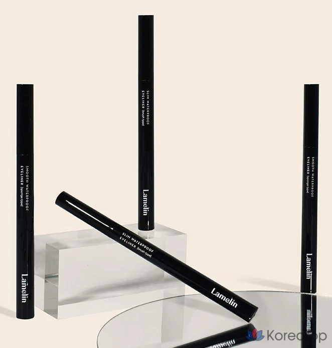 Водостойкая подводка для глаз Lamelin Slim, 0,5 г, черная, 1 шт.