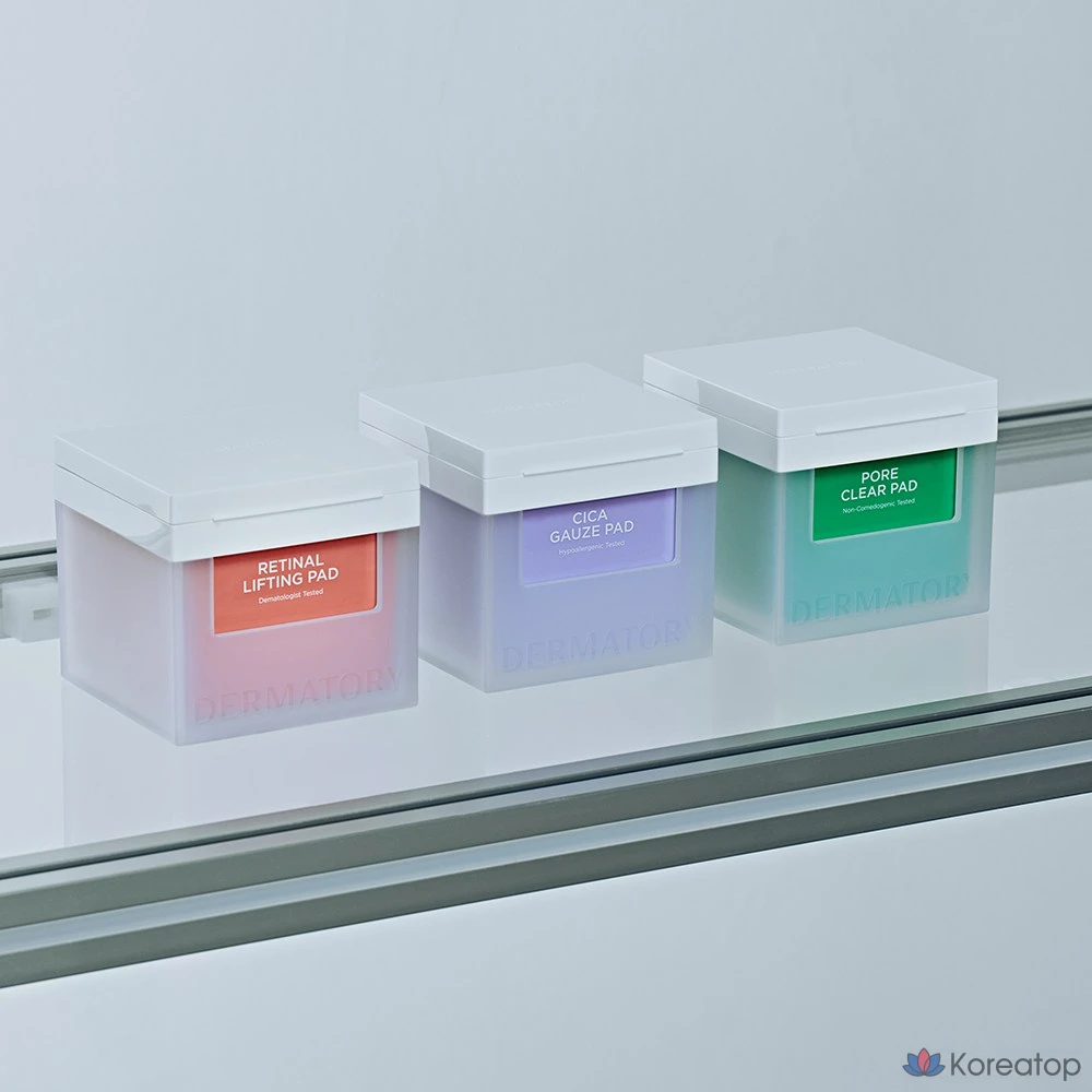 Гипоаллергенные успокаивающие подушечки для лица Dermatory с экстрактом центеллы азиатской, 80 листов, 200 мл, 1 упаковка.