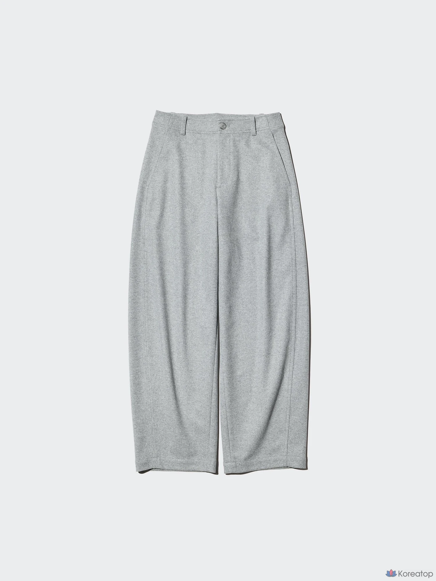Брюки Uniqlo Brushed Jersey Barrel Leg Pants, длина 75-79 см, удлиненная модель