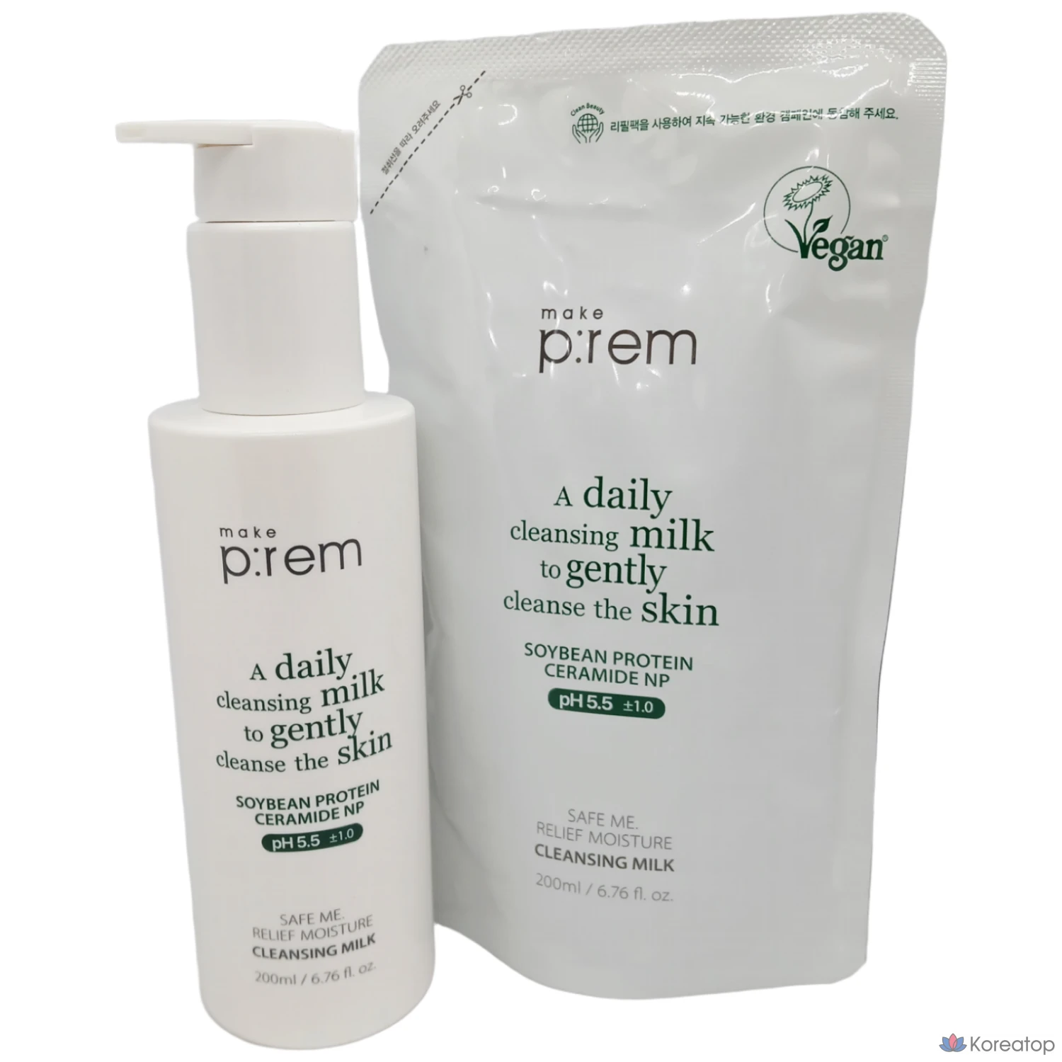 Очищающее молочко MAKE P:REM Safe Moisture, 400 мл, 1 шт.