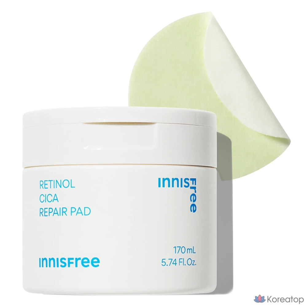 Подушечки для удаления пятен Innisfree Retinol Cica, 170 мл, 1 шт.