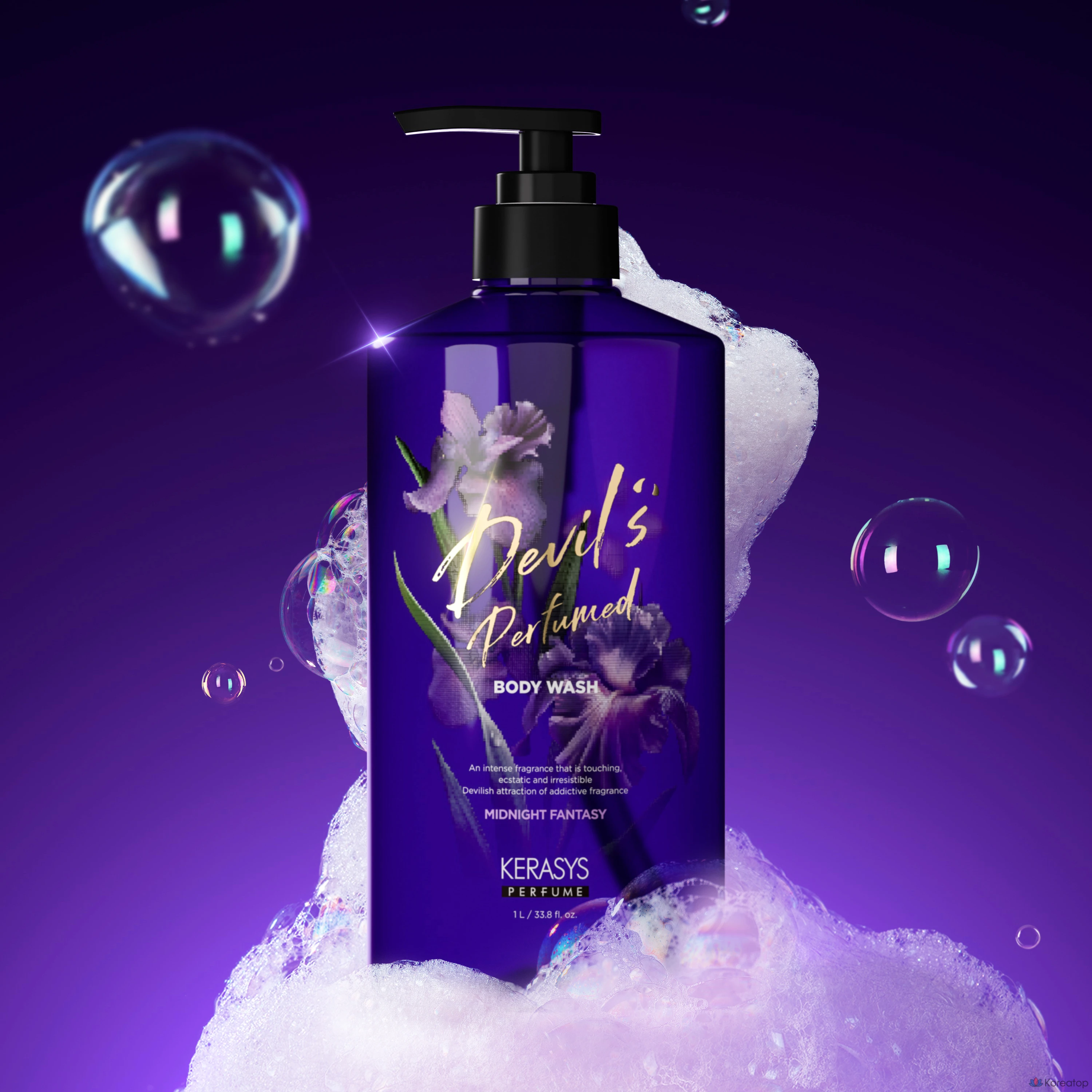 Гель для душа KeraSys Devil's Perfume Midnight Fantasy, 1 л, 1 шт.