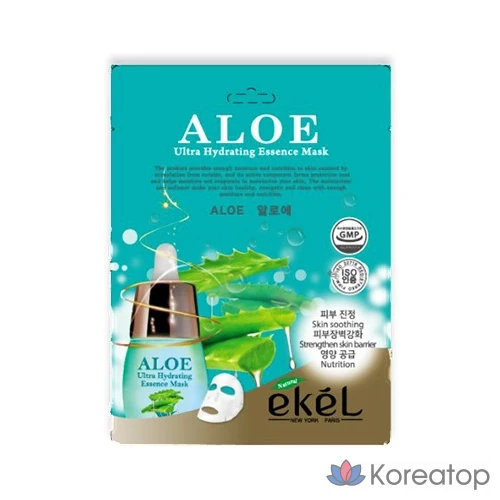 Ekel Ultra Hydrating Essence Mask Pack Алоэ, 1 шт., 25 мл