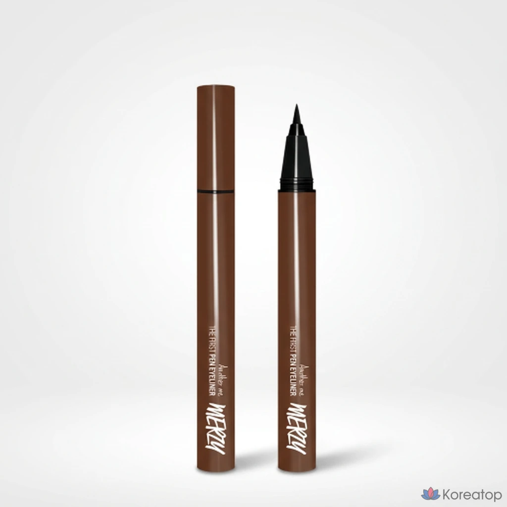 Подводка для глаз Merzy The First Eyeliner STEADYNEW (ручка), P3. Цвет: Кофейная булочка, 1 шт.