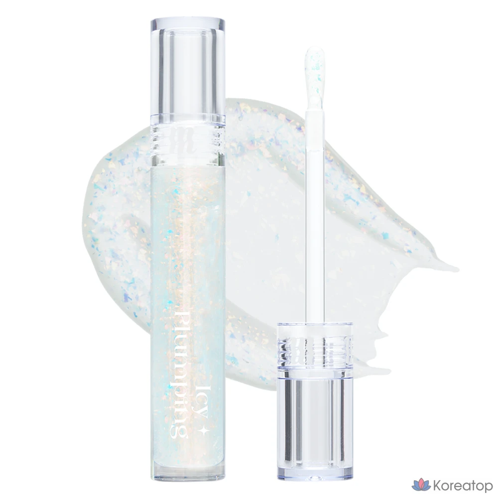 Блеск для губ MERZY Icy Plumping Lip Gloss, 1 шт., 4,5 г, IP1 Icy Flakes