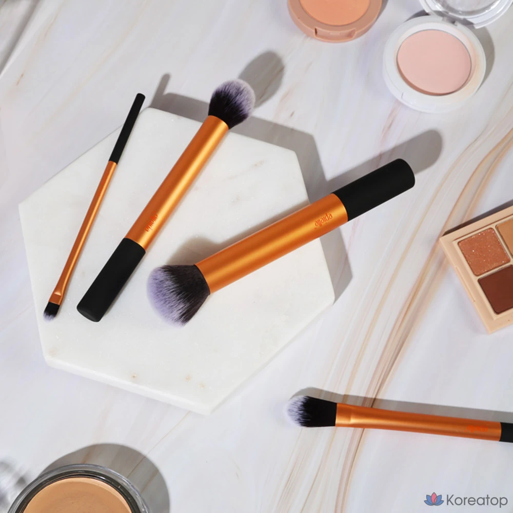 Набор из 4 кистей для контурирования/нанесения тональной основы Epielle, набор из 4 кистей с заостренными кончиками, 1 шт.