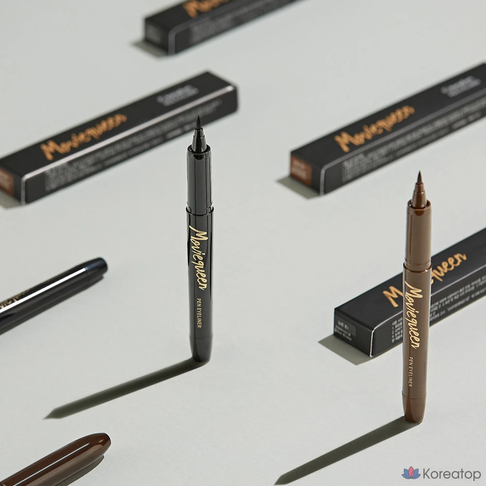 Подводка-фломастер для глаз KARADIUM Movie Star New Pen Eyeliner, оттенок 1 Black, 1 г, 1 шт., фото 4