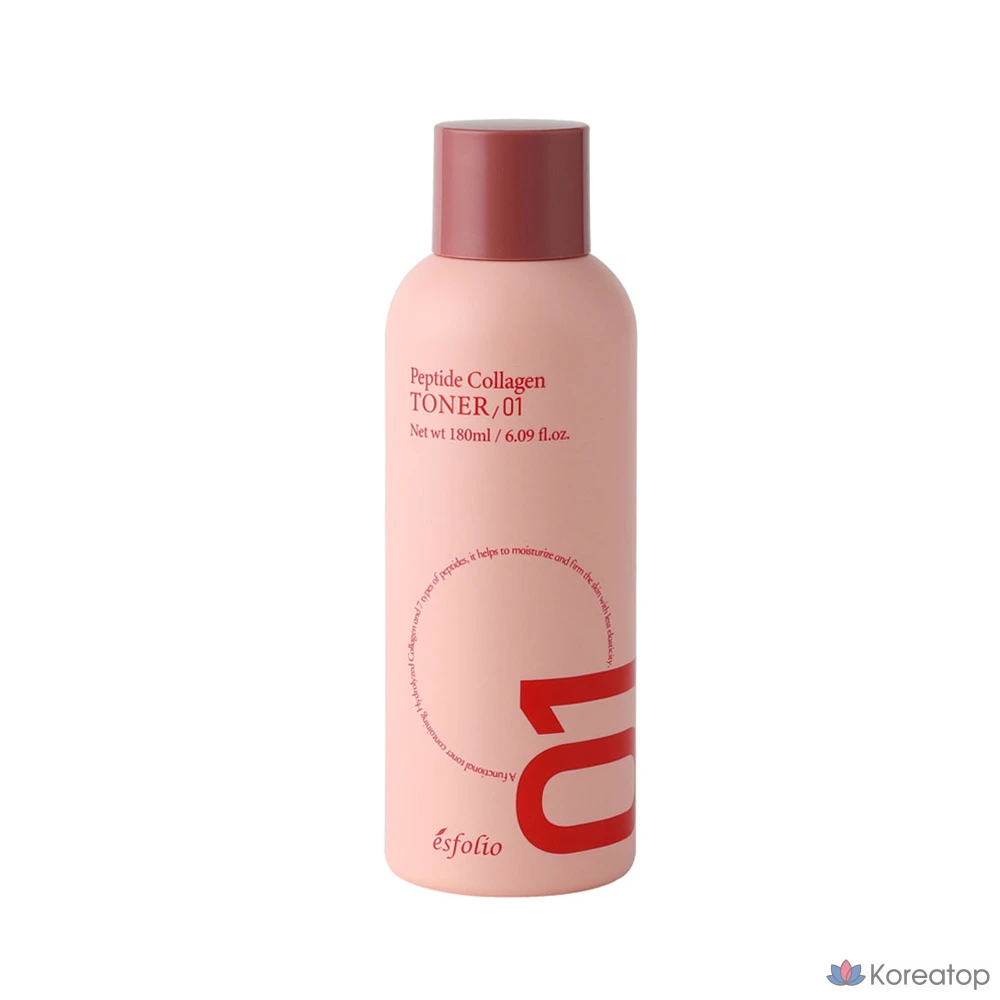 Базовый набор Esfolio Peptide Collagen из 4 средств с функцией разглаживания морщин (тоник + сыворотка + крем 70 г + крем для глаз 30 г), 1 шт.