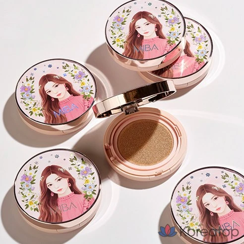 Тональный крем-кушон MIBA King Cushion Season 2 большой емкости 25 г, оттенок № 21 &#039;яркая кожа&#039;, оригинал + 2 сменных блока по 25 г