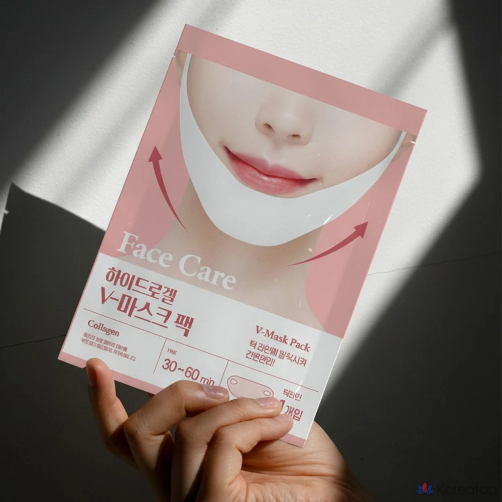 Тканевая маска для лица LOLO SKINNY Packmein Hydrogel Collagen V-Line Patch Lifting Mask, 1 шт., фото 4