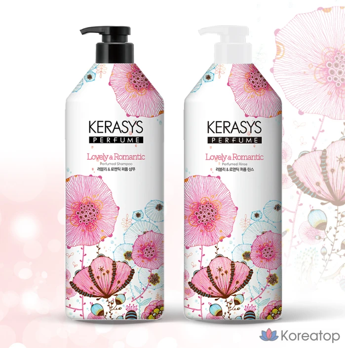 Парфюмерный ополаскиватель для лица KeraSys Lovely & Romantic, 980 мл, 1 шт., фото 3