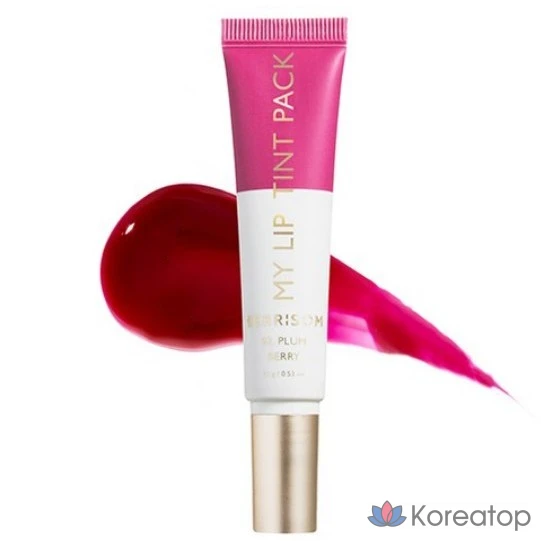 Набор тинтов для губ Berrisom My Lip Tint Pack, сливово-ягодный, 15 г, 1 упаковка.