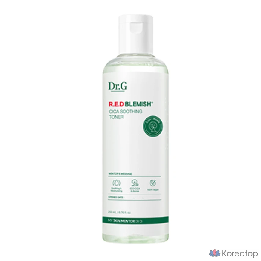 Набор для ухода Dr. G Red Blemish Cica Toner + Lotion 2-piece Set, 200 мл + 150 мл, 2 шт., фото 3