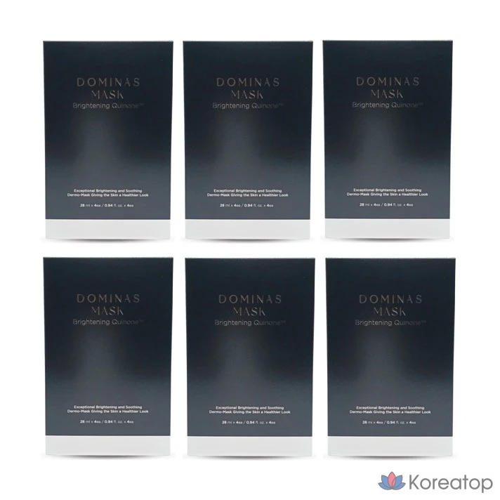 TG Taegeuk Pharmaceutical Dominas Mask Brightening Quinone Freckle Blemish Mask 28ml x 4 pieces, 6 boxes, 6 pieces, фото 2