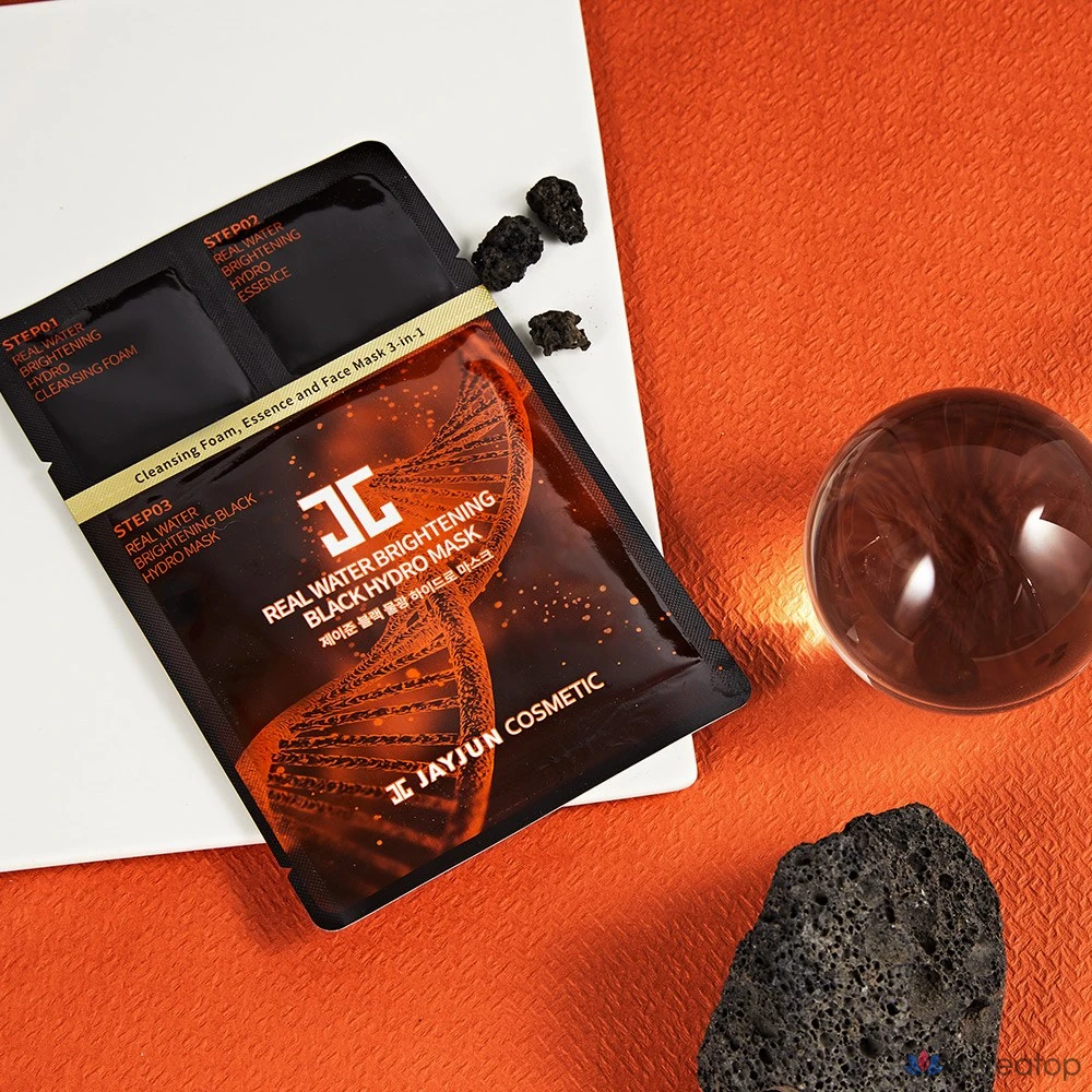 Гидромаска для лица Jayjun Black Water Glow Hydro Mask 3STEP, 1 упаковка, 60 шт., фото 3