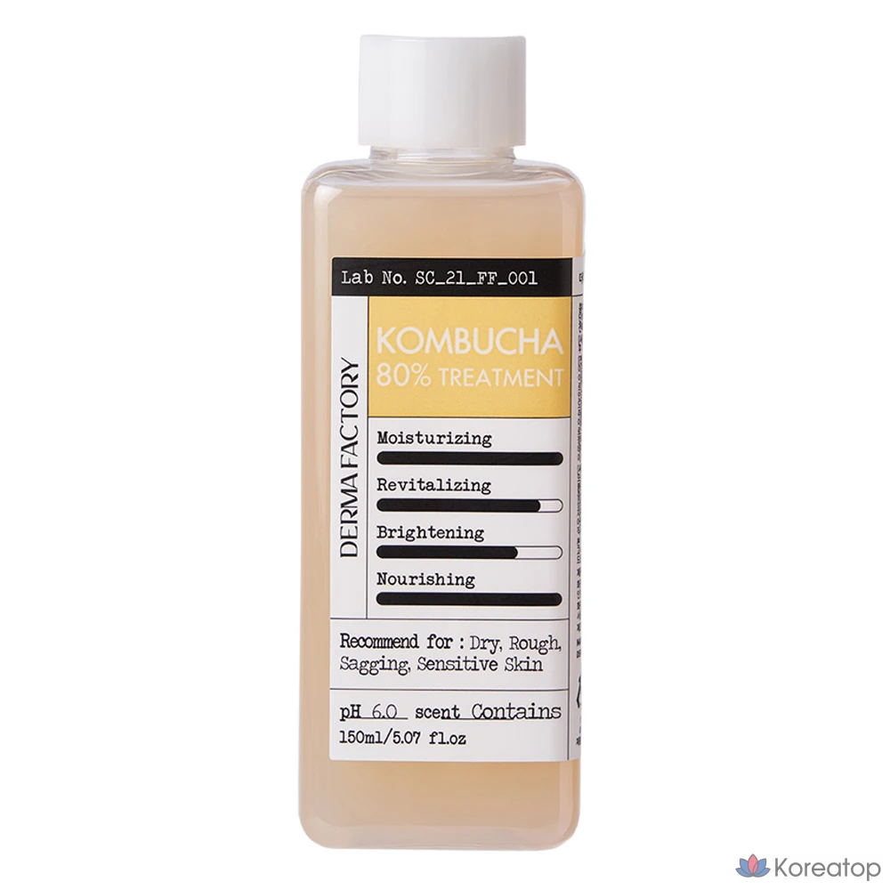 Derma Factory Комбуча 80% для лечения, 150 мл, 1 шт.