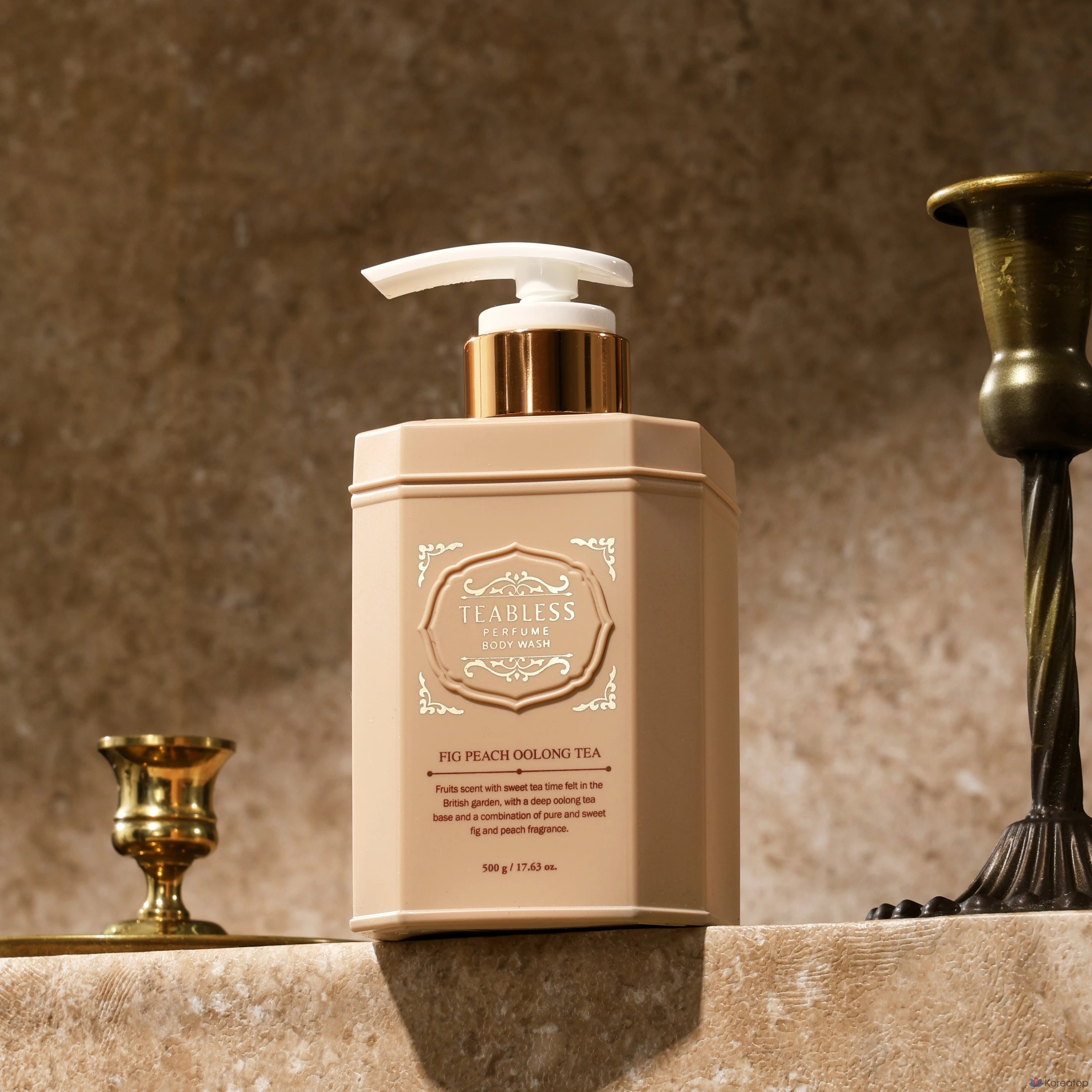 Гель для душа TEABLESS с ароматом чая улун, инжира и персика, 500 г, 1 шт.
