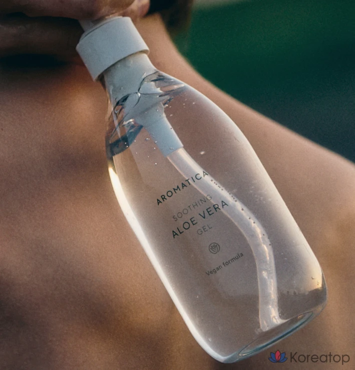 Aromatica Успокаивающий гель алоэ вера + сменный блок, 500 мл, 1 шт.