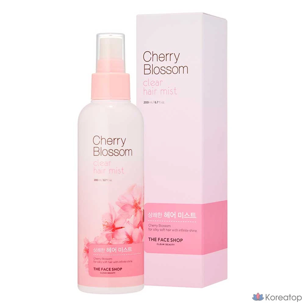 Спрей для волос The Face Shop Cherry Blossom Clear Hair Mist, 200 мл, 1 шт.