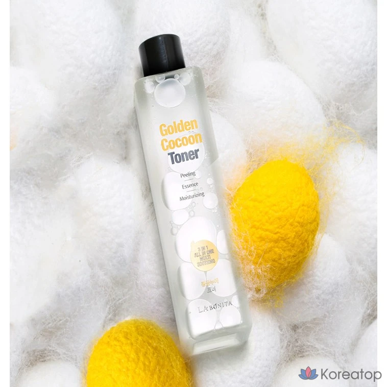 Тоник Labonita Golden Cocoon, 340 мл, AHA/BHA, эссенция-тоник, фото 3