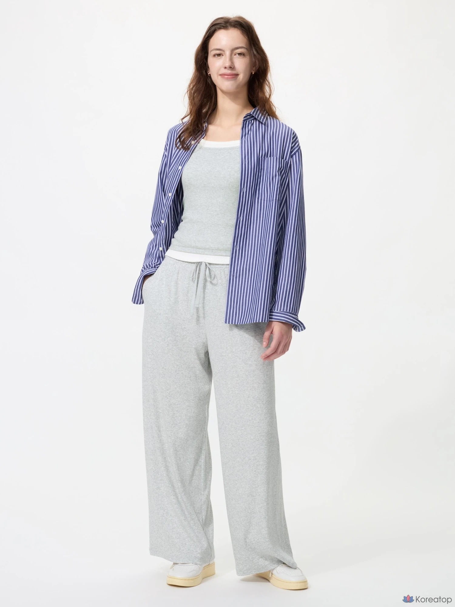 Брюки Uniqlo Rib Wide Easy Pants