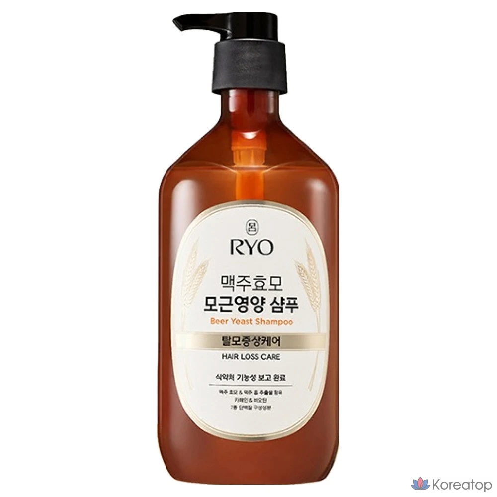 Питательный шампунь от выпадения волос Ryo с экстрактом пивных дрожжей, 980 мл, 1 шт.