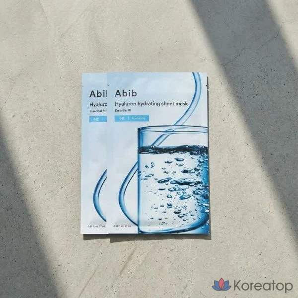 Маска-салфетка Essential Fit с гиалуроновой кислотой и увлажняющим эффектом, 3 шт., Abib Essential Fit Sheet Mask Hyaluronic Acid Moisture 10 Sheets x 3