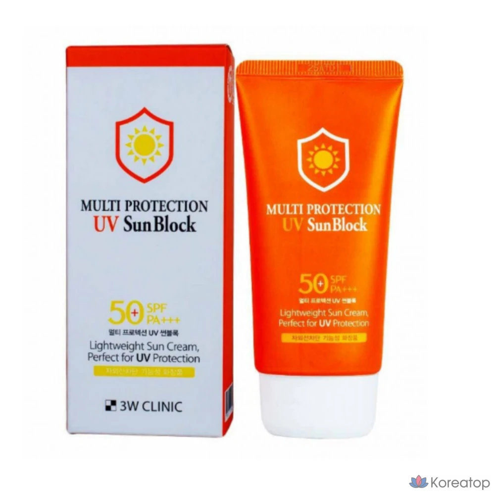 Солнцезащитный крем 3W Clinic Multi Protection UV Sunblock SPF50+ PA+++ 70 мл