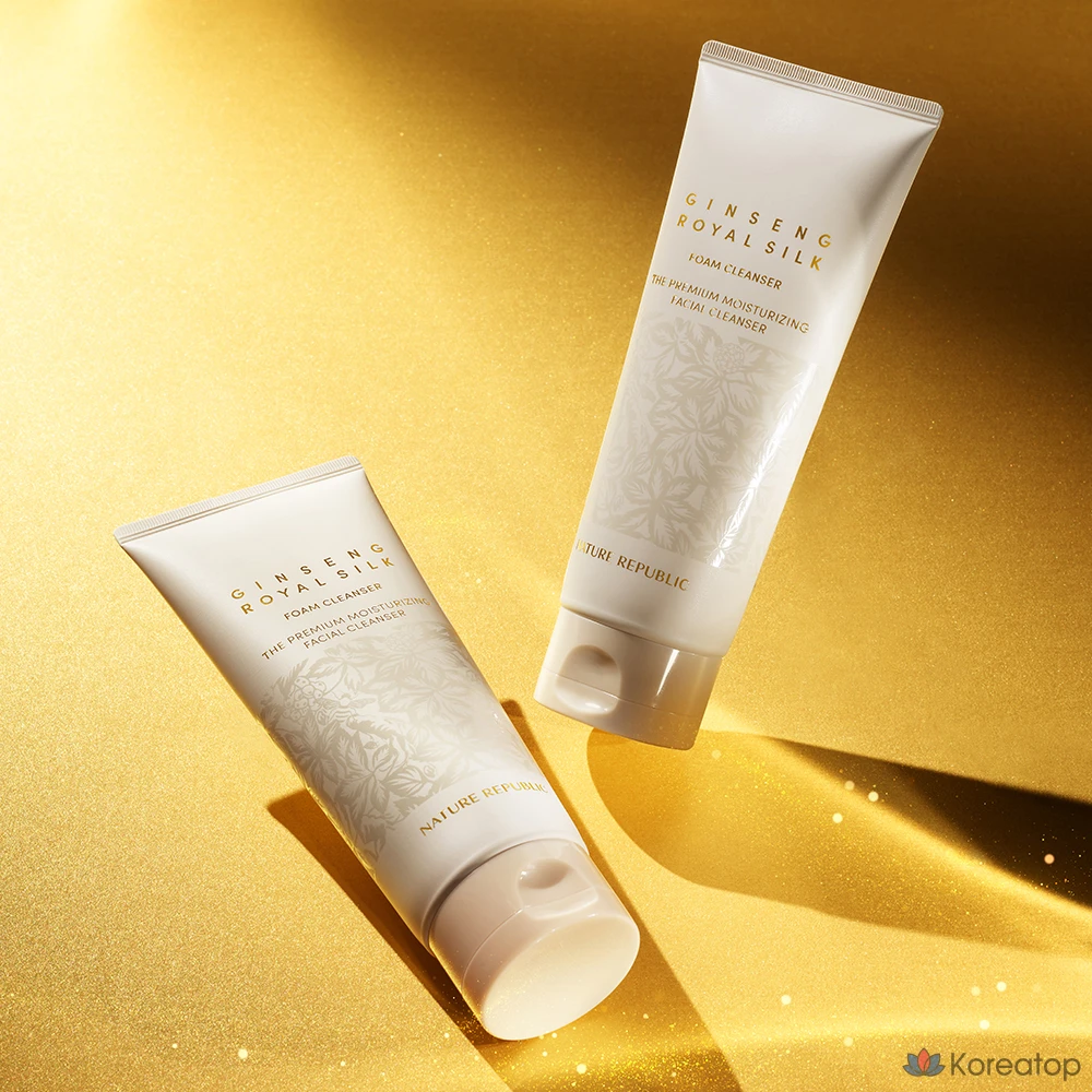 Очищающая пенка для лица Nature Republic Ginseng Royal Silk, 150 мл, 1 шт.