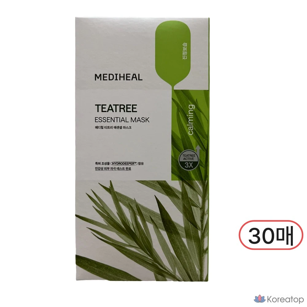 Маска для лица Mediheal с маслом чайного дерева, 15 листов, 15 штук, 2 упаковки.