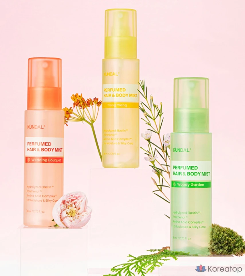 Парфюмерный спрей для волос и тела Kundal «Свадебный букет», 80 мл, 1 шт.