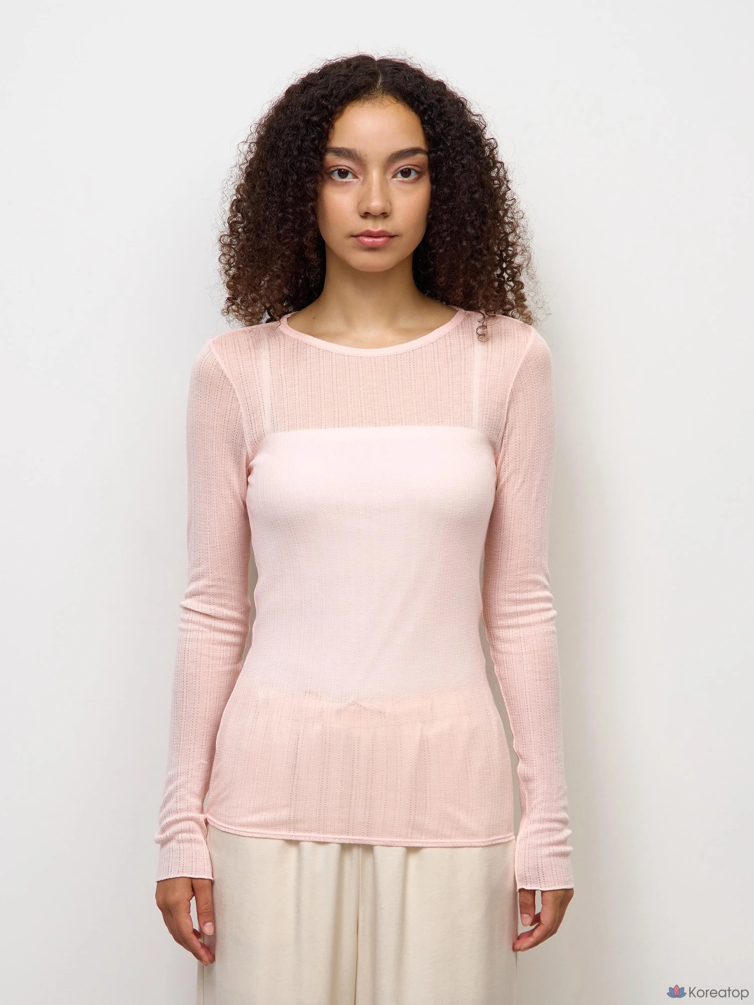 Футболка Uniqlo Warm Pointelle Crew Neck T