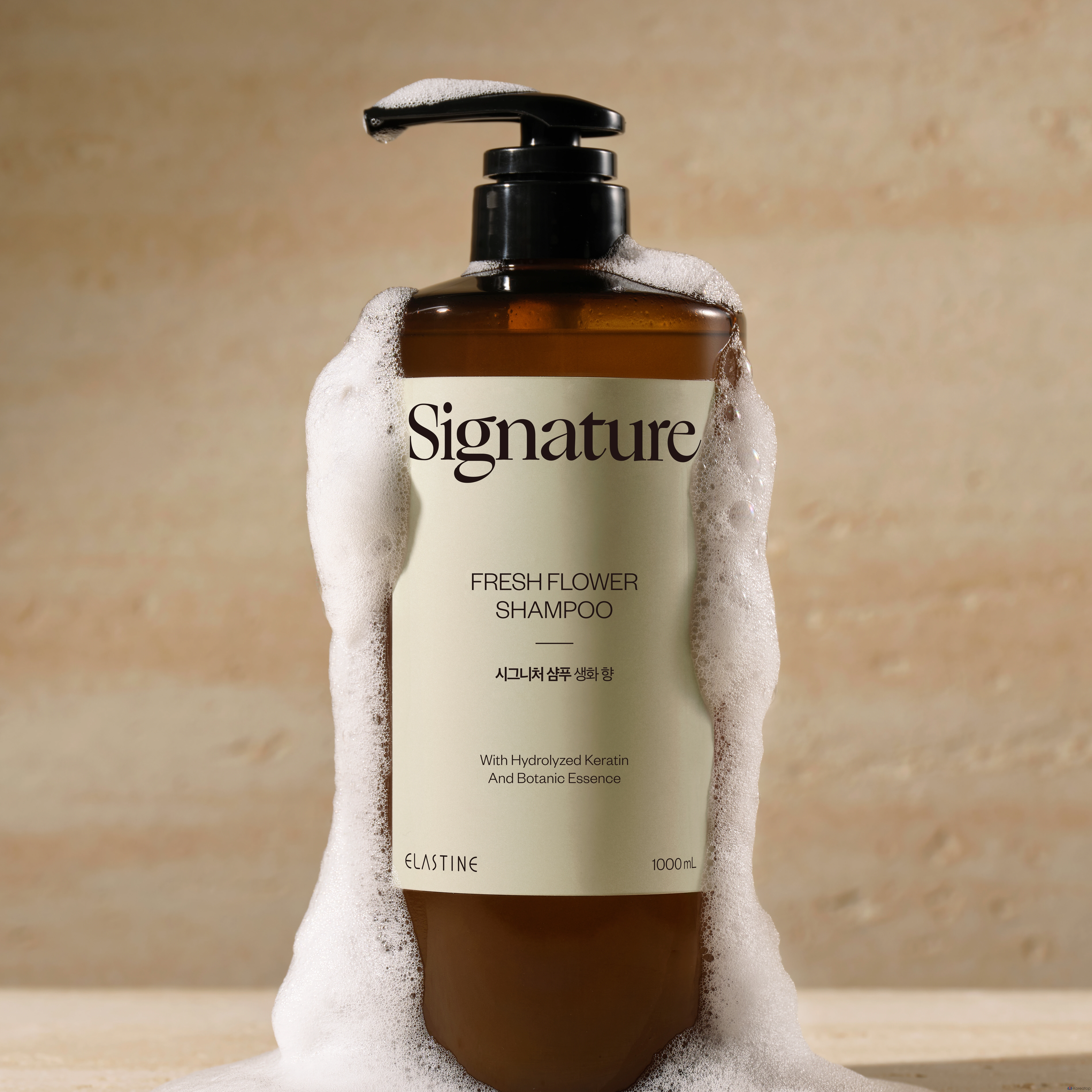 Шампунь Elastine Signature Scalp Care Damaged Hair Clinic с мягкой кислотностью и ароматом свежих цветов, 1 л, 1 шт.