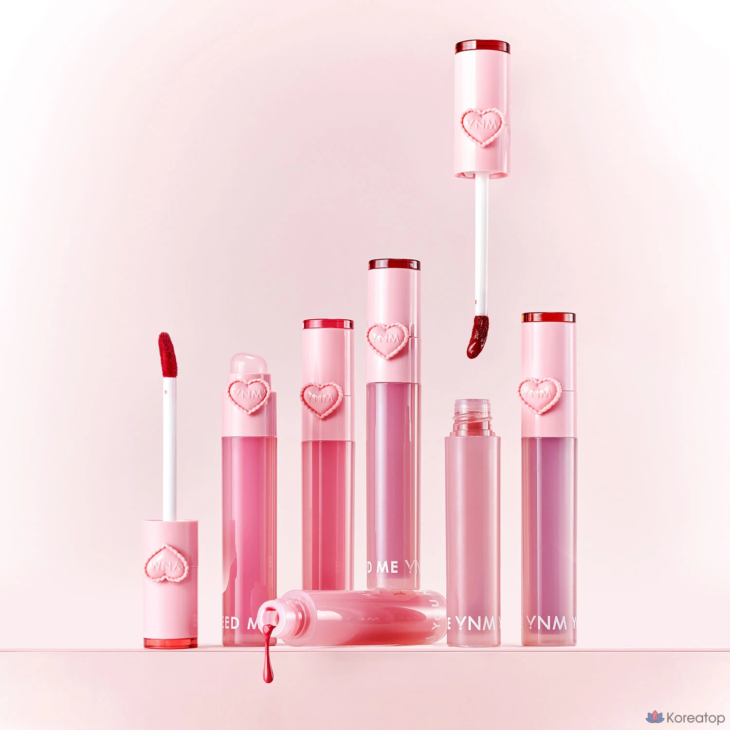 YNM Heart Gelling Tint (со встроенной силиконовой кисточкой), 1 шт., 2,6 г, оттенок 02 Cherry Gelling