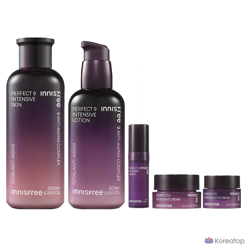 Набор Innisfree Perfect 9 Intensive Skincare из 2 предметов, 1 комплект