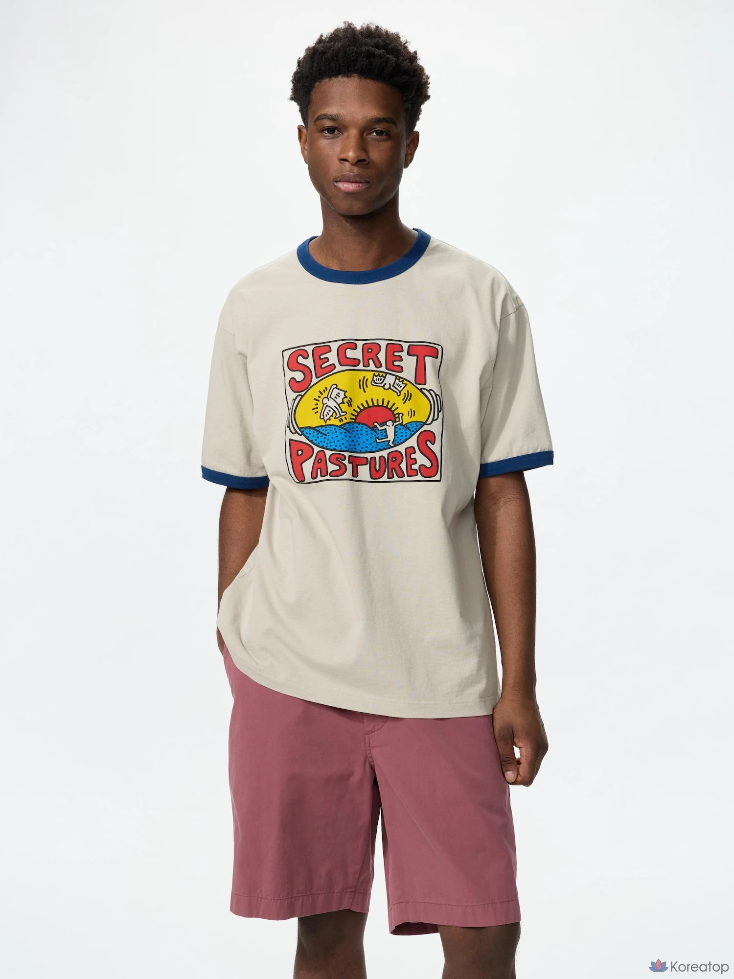 Футболка Uniqlo NY POP ART UT Keith Haring Ringer