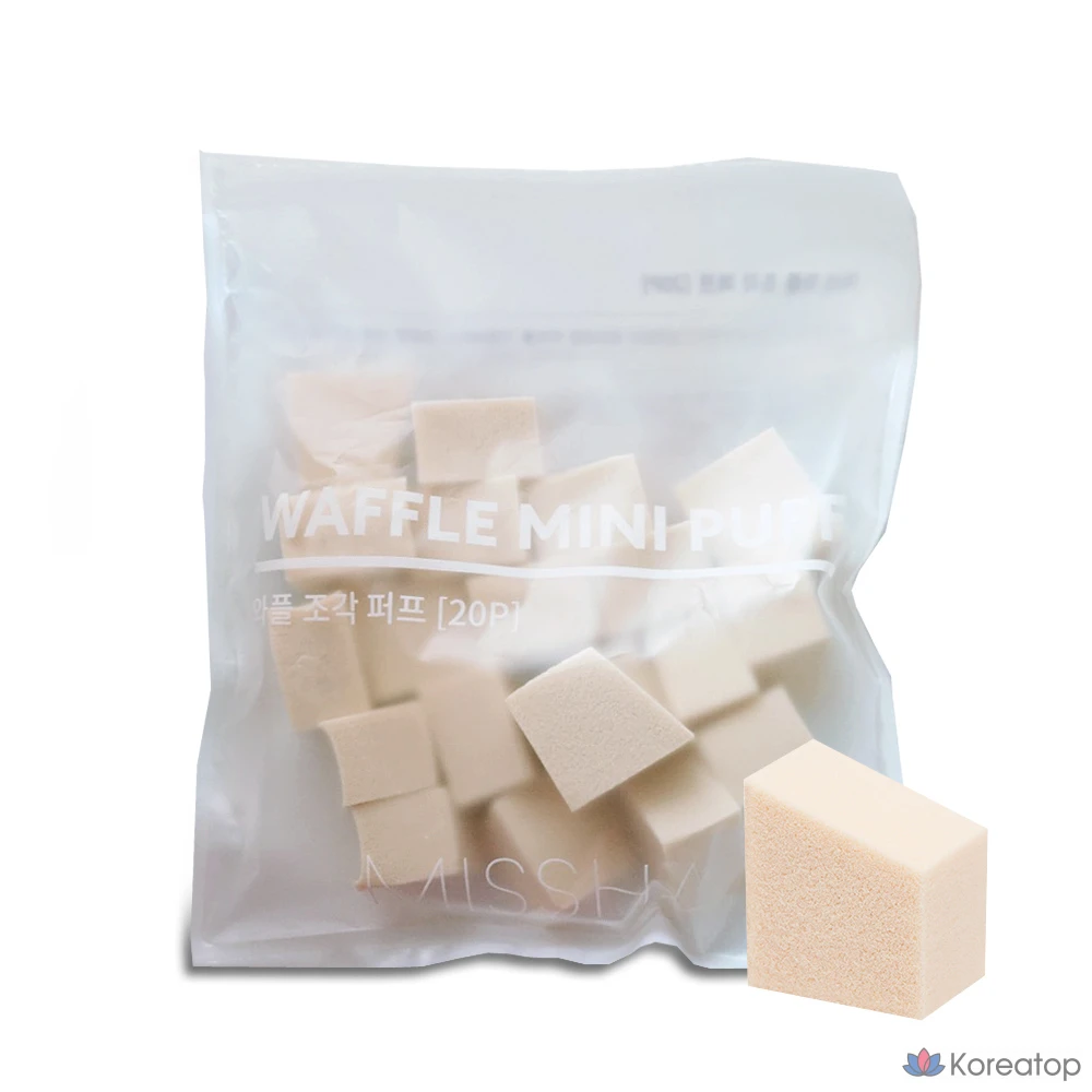 Missha Waffle Piece Puff, 20 штук, 1 штука