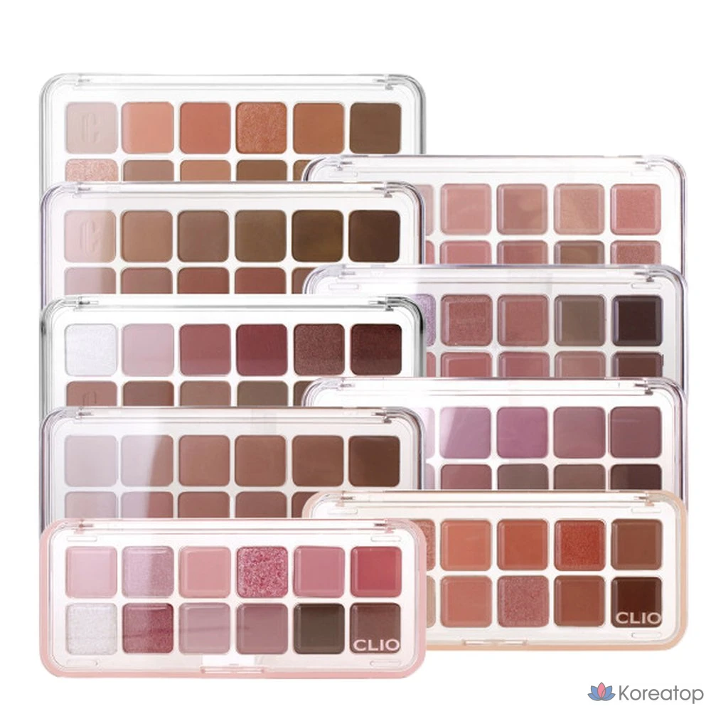 Палетка теней Clio Pro Eye Palette Air, коралловый цвет, 1 шт.