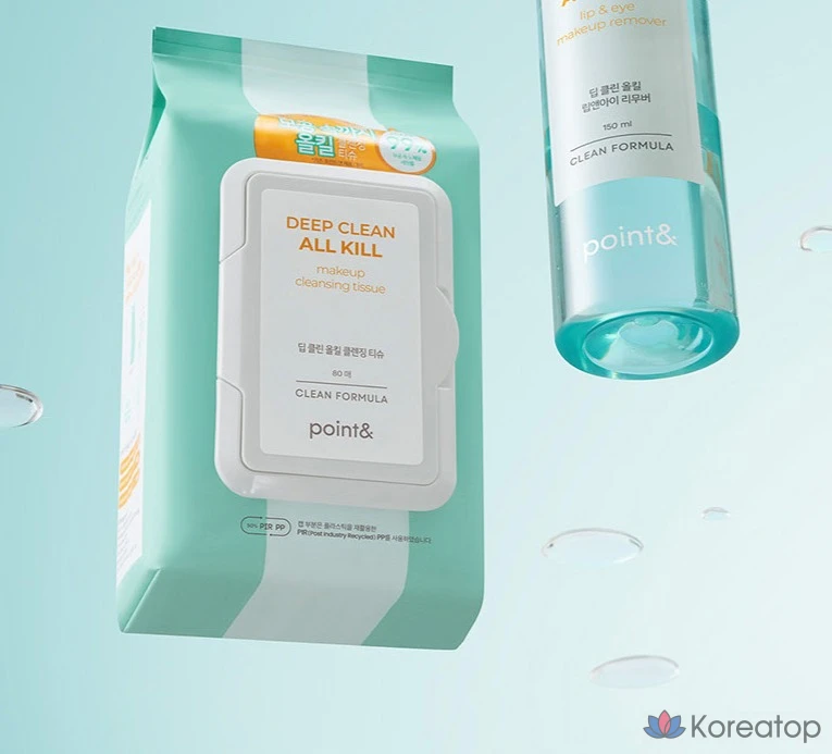Очищающие салфетки Point& Deep Clean All-Kill Cleansing Tissue, 80 шт., 445 г
