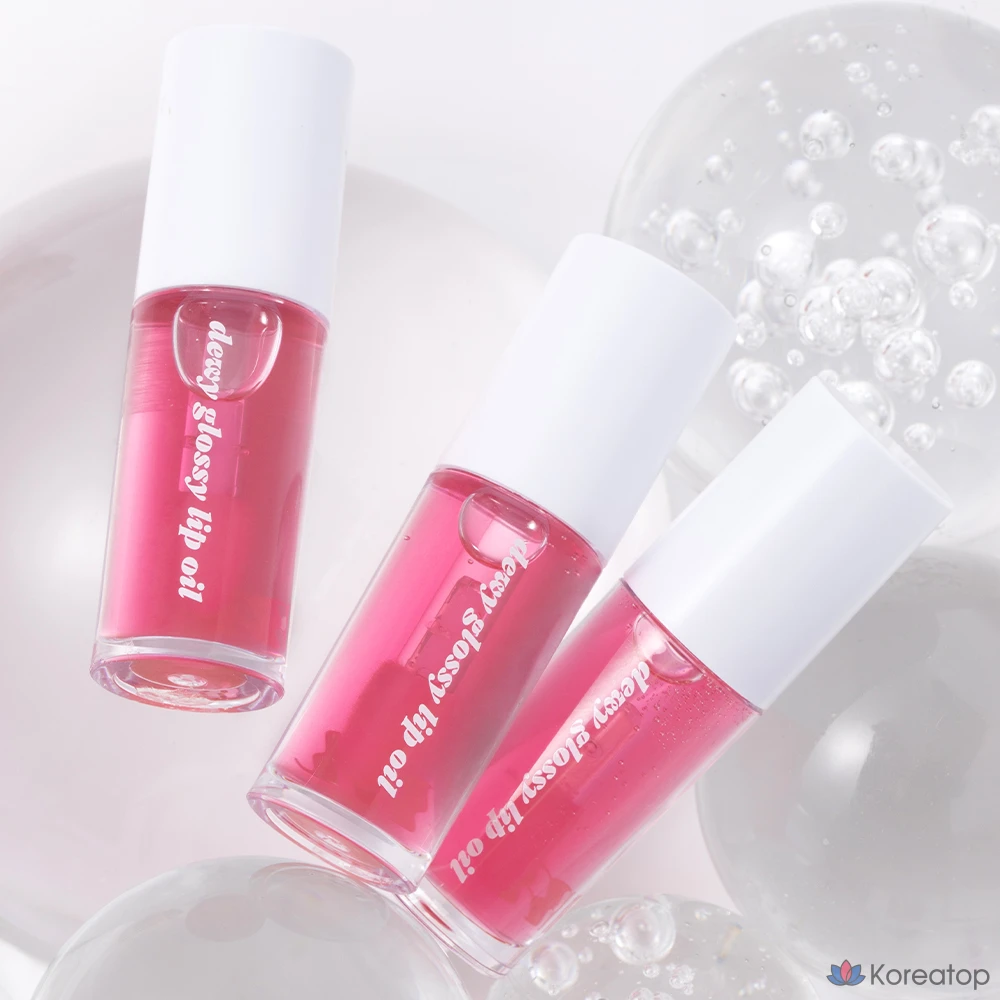 Merge Dewy Glossy Lip Oil, прозрачно-розовый, 3,5 мл, 1 шт.