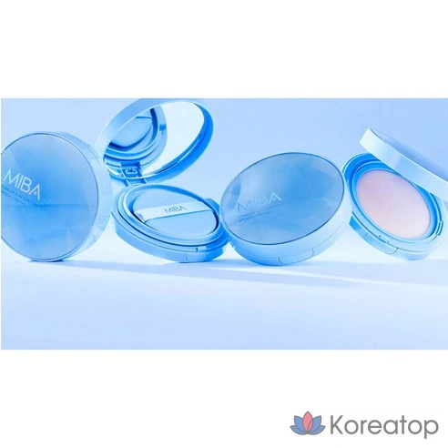 Тон-ап эссенция с кальцием и каламином Miba Ion Calcium Calamine Royal Sun Cushion SPF50+ PA++++