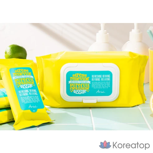 Очищающие салфетки Ariul Stress Relieving Purefull Cleansing Tissue, 80 листов