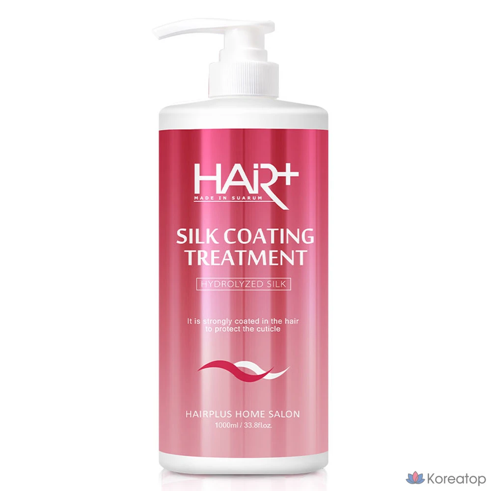 Средство для ухода за волосами Hair Plus Silk Coating Treatment с ароматом розовой ягоды и мускуса, 1 л, 1 шт.