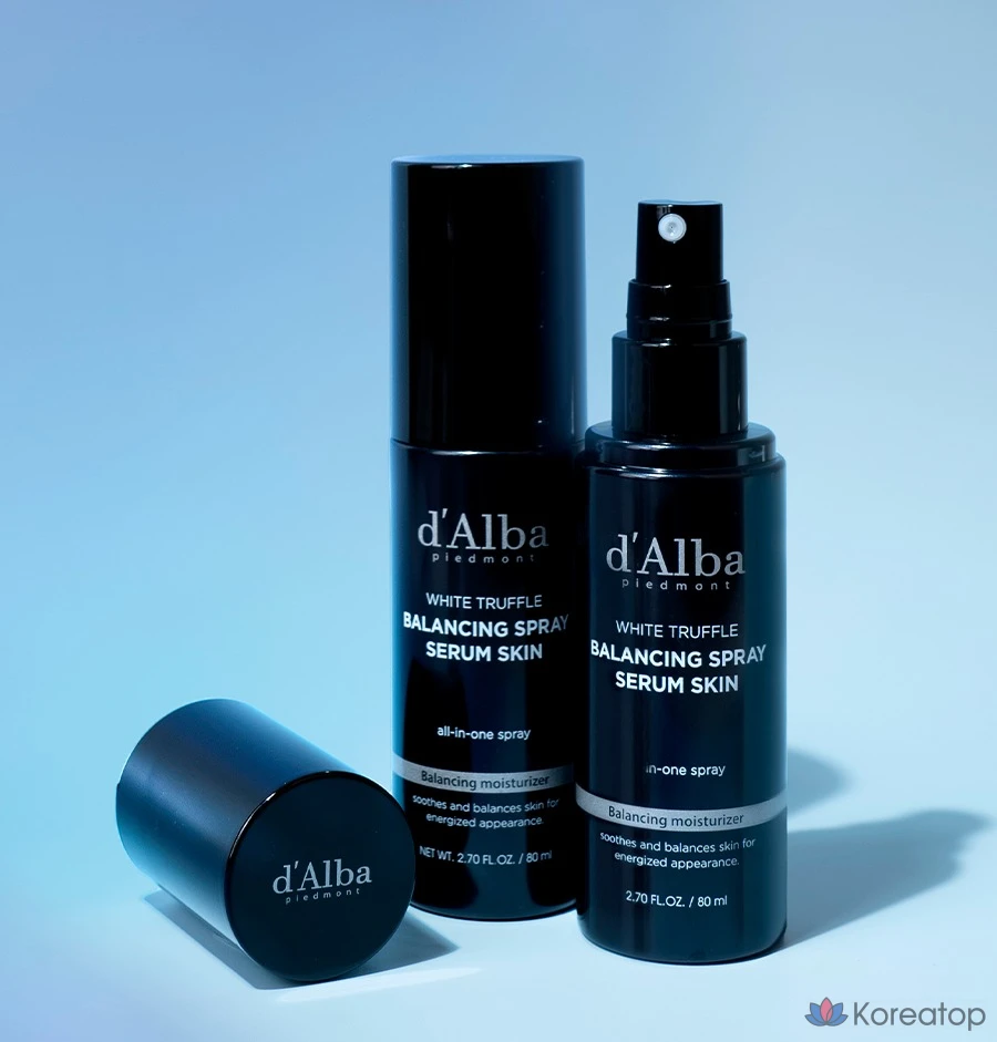 Набор D'alba All-in-One Men's Balancing Spray Serum Skin 80ml x 3 шт. + пенка для умывания с низким уровнем раздражения 80 мл (1 комплект)