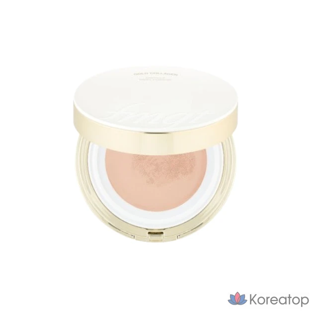 Тональный крем-кушон The Face Shop FMGT Gold Collagen Ampoule Mesh Cushion 15 г (SPF50+) 02 203 Натуральный бежевый, 1 шт.